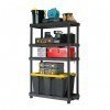 Adjustable 4 Shelf - Black