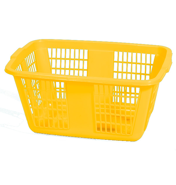 Family Laundry Basket Yellow